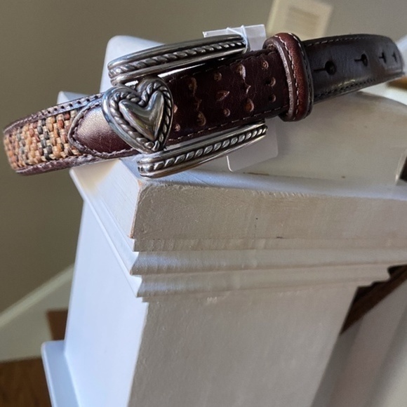 Brighton Tweed  Leather Belt Small/ 28 - Picture 4 of 7